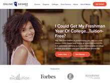 Tablet Screenshot of onlinedegree.com
